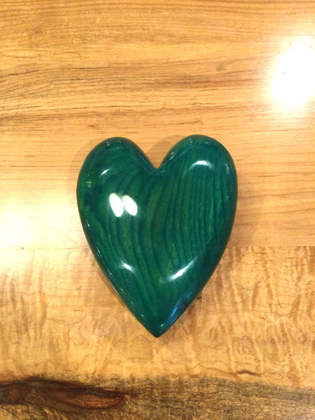 Osage Orandge Wood Heart by David Termini