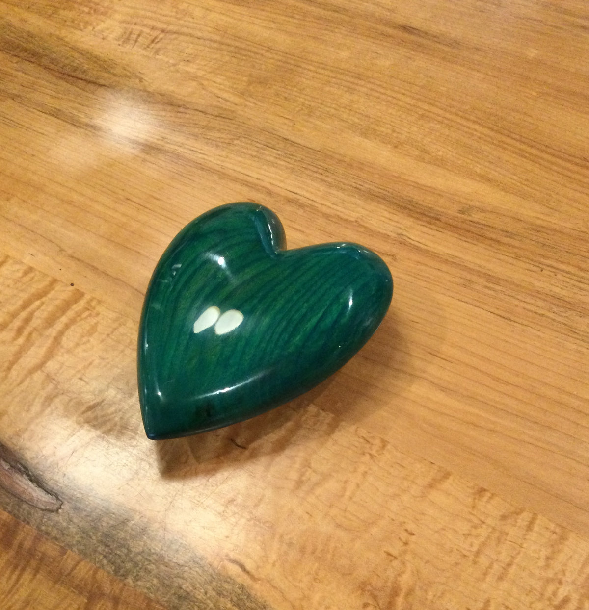 Osage Orandge Wood Heart by David Termini