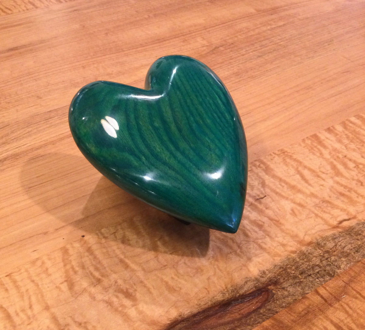 Osage Orandge Wood Heart by David Termini