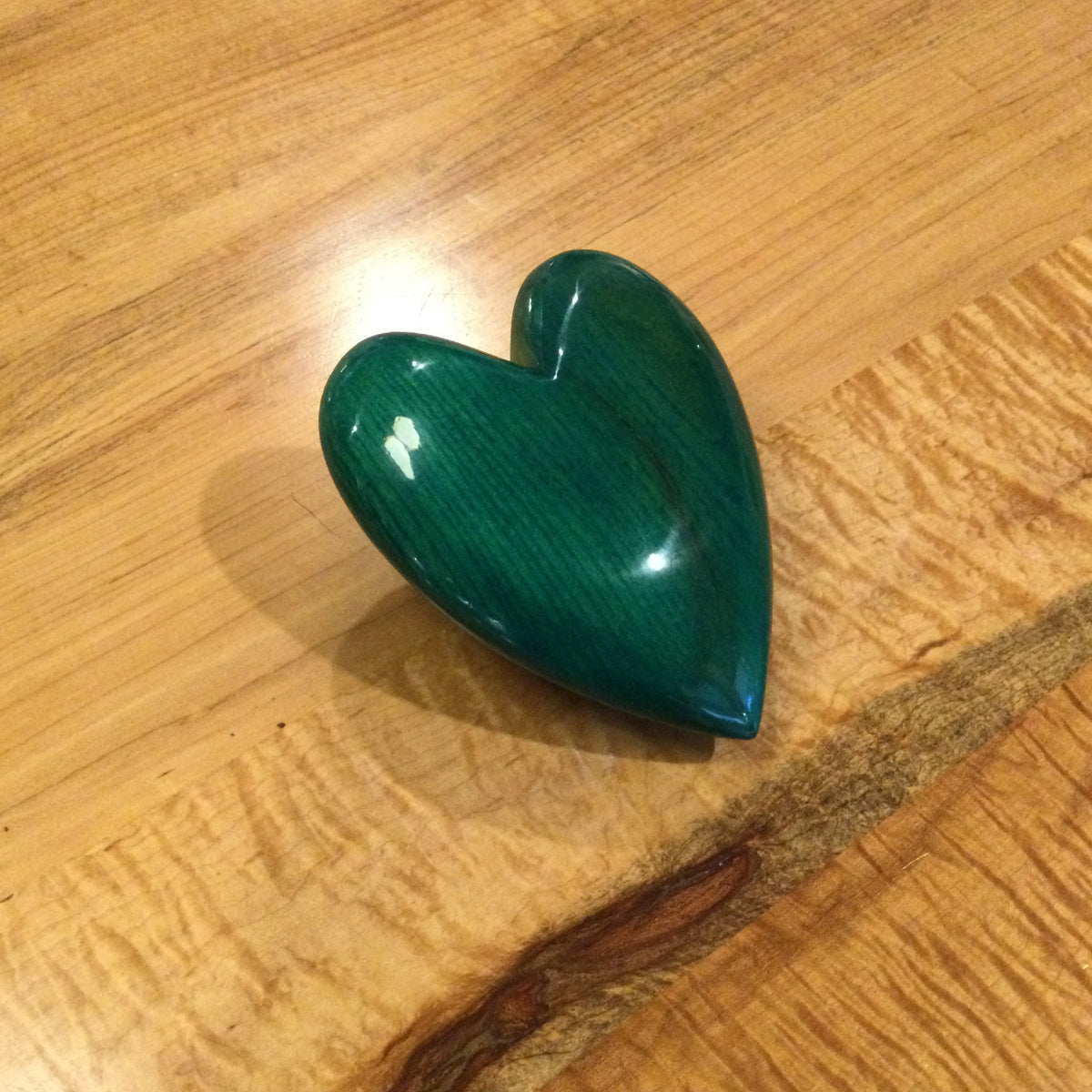 Osage Orandge Wood Heart by David Termini