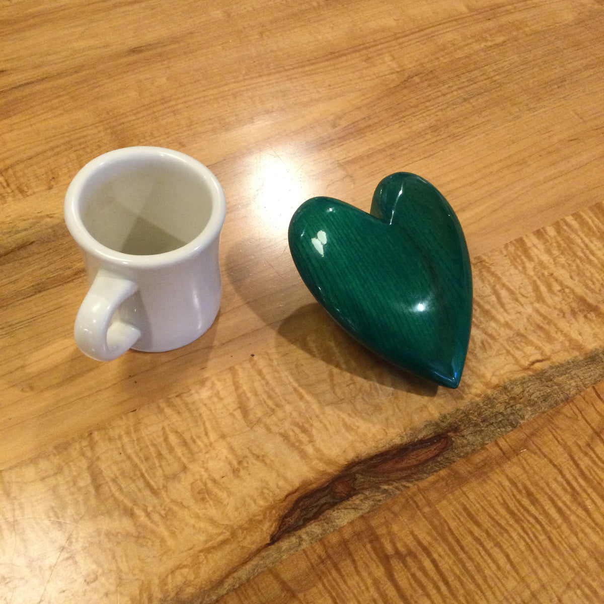Osage Orandge Wood Heart by David Termini