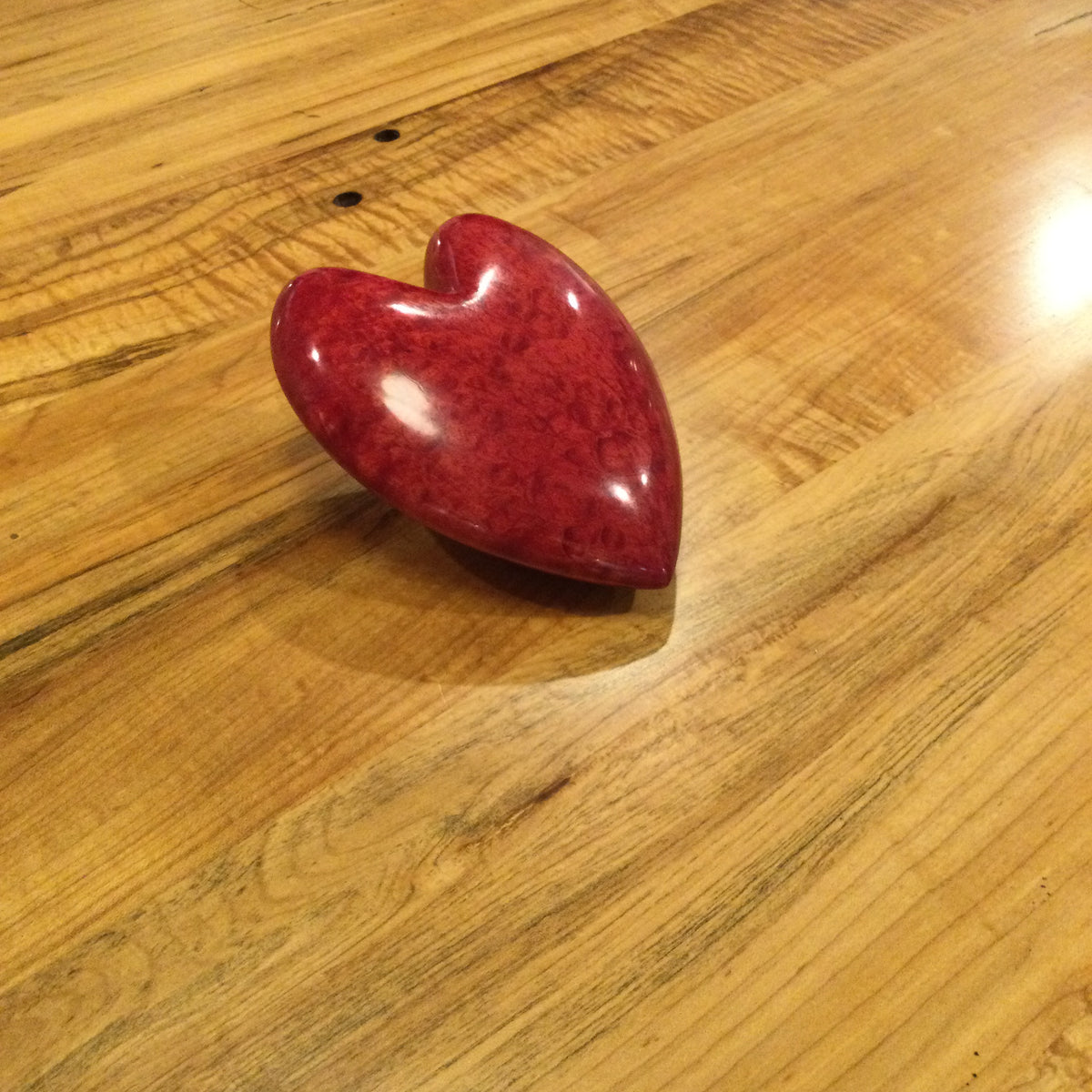 Curly Maple decorative wood heart