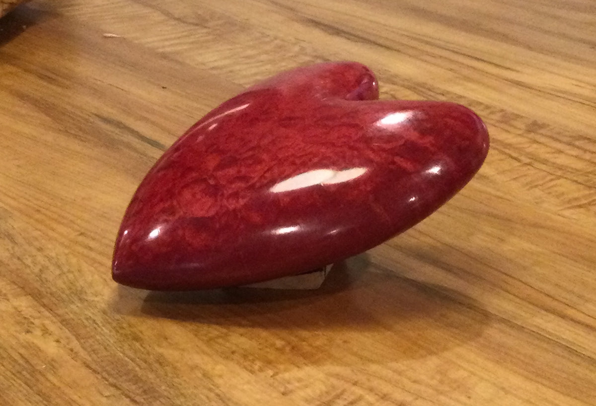 Curly Maple decorative wood heart
