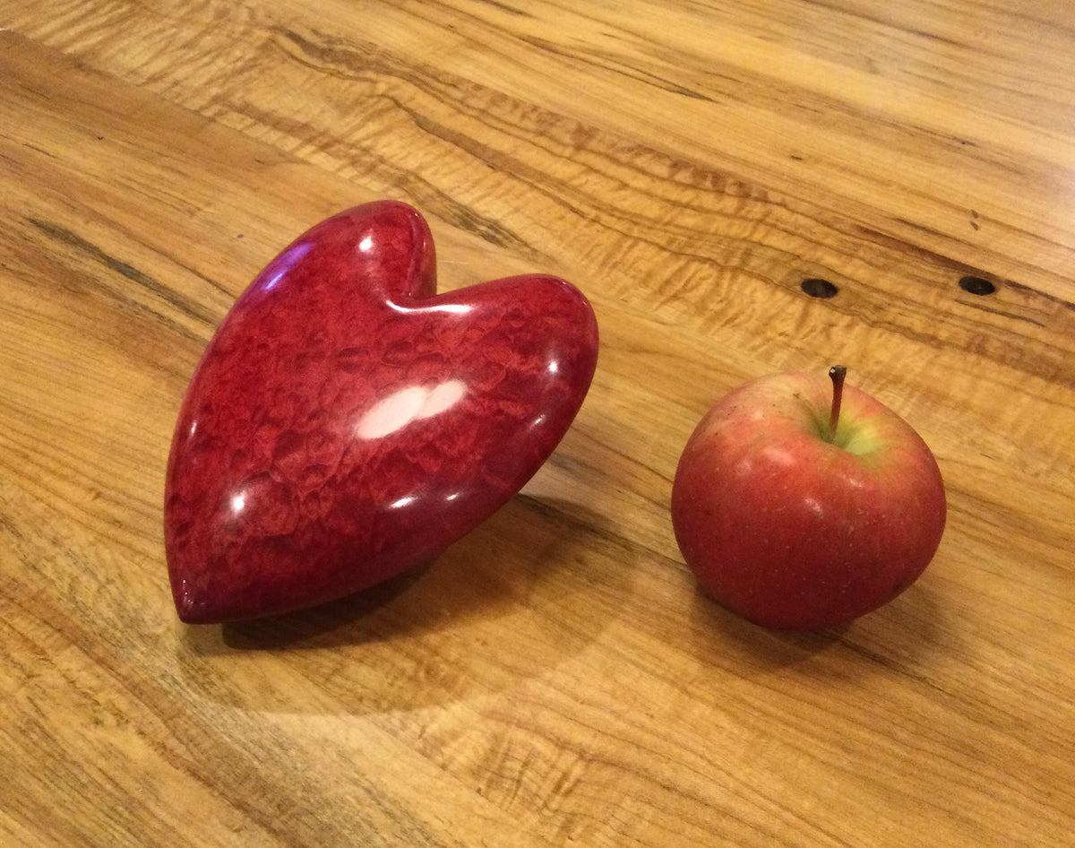Curly Maple decorative wood heart