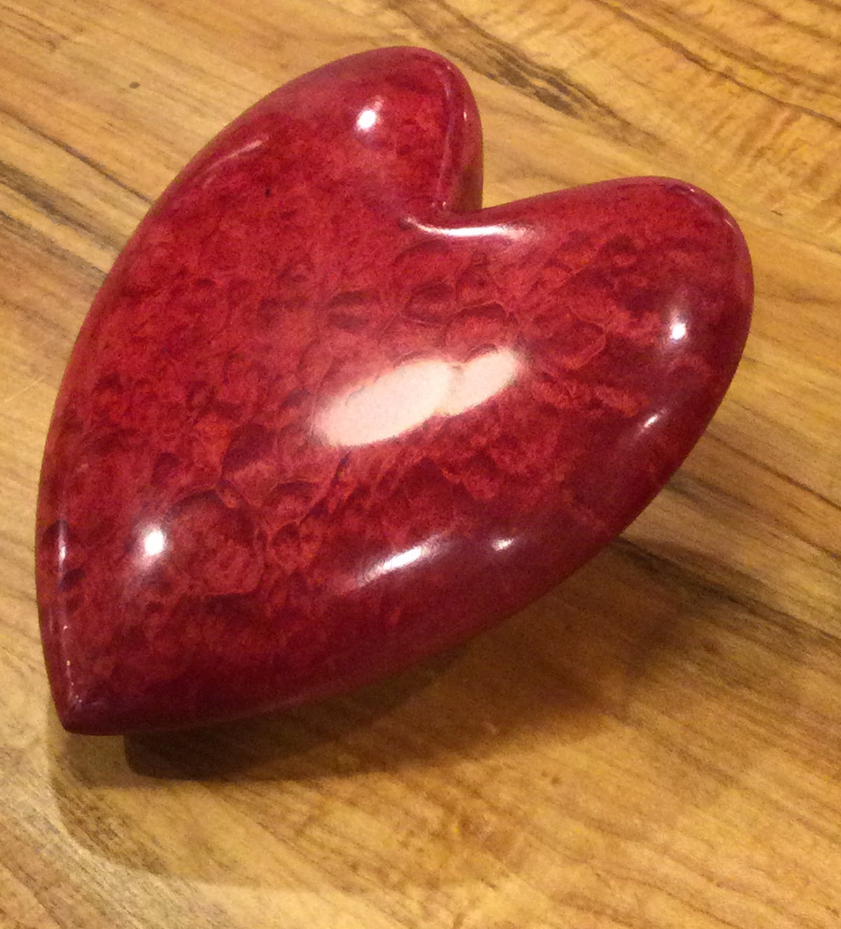 Curly Maple decorative wood heart