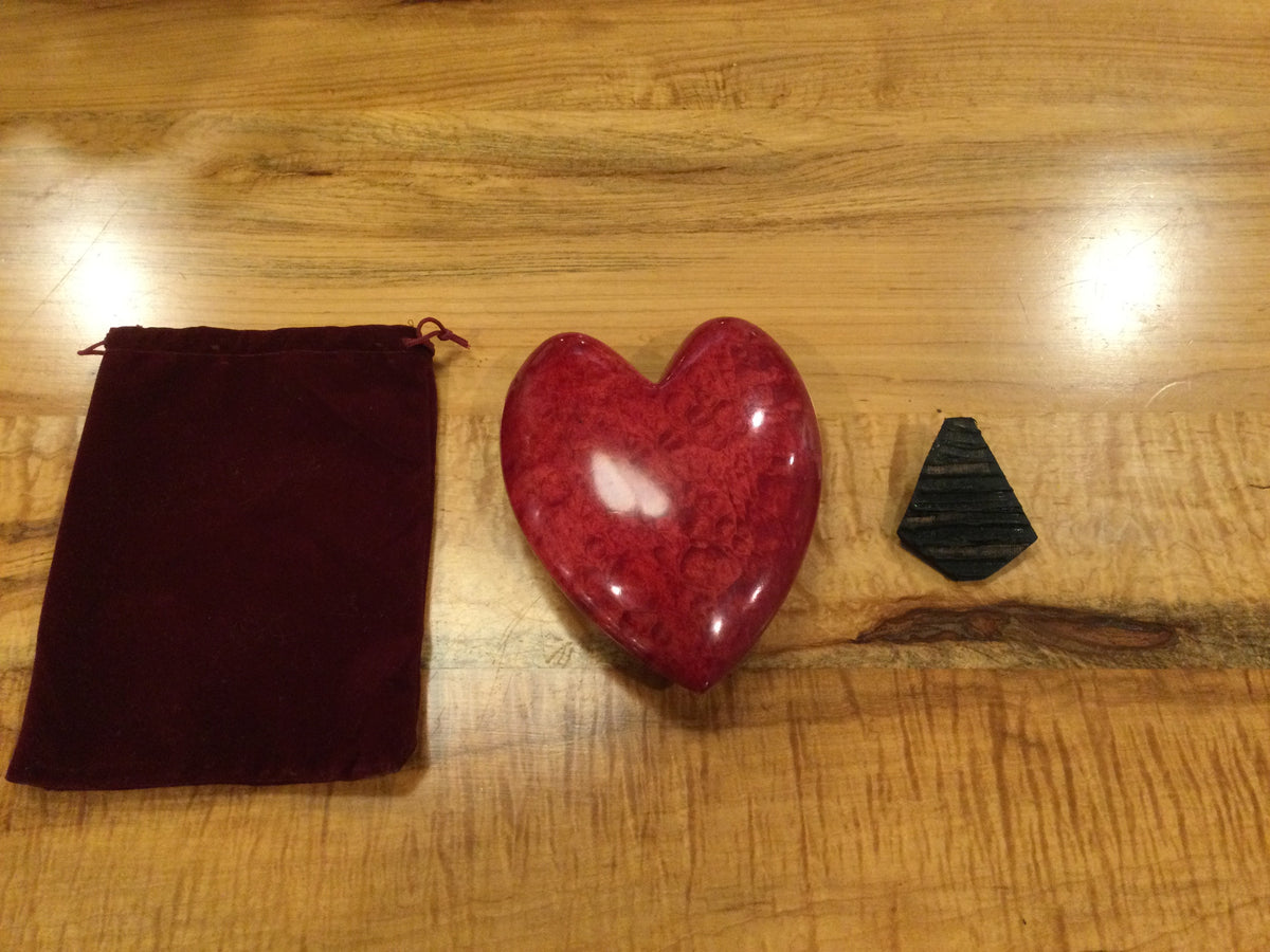 Curly Maple decorative wood heart