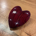 Hand Carved Heart - Brazilian Rosewood