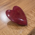 Curly Oak Hand Carved Heart
