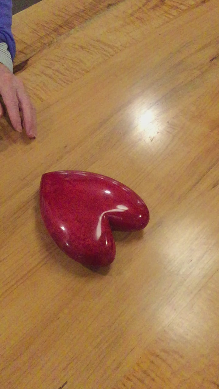 Curly Maple decorative wood heart
